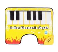 Toilet Piano Mat, Potty Piano Mat, Funny Toe Music Keyboard Toilet Floor Mats, Artistic Piano Sounding Carpet, Potty Piano Musical FloorMat Sounding Rug Novelty Bathroom Fun Toilet FloorMat Gifts