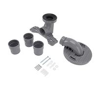Toilet Pipe Shifter | Thickened PP & Rubber Gasket | Sewage Pipe Connector with Improved Protection for Freestanding/One Piece/Modern Toilets | 3 Adjustable Sections (5cm Each)