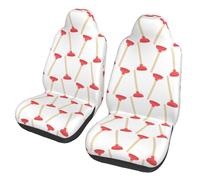 Toilet Plunger Car Seat Protector Luxury Car Seat Covers Universal Van Seats Covers For Suv Interior Accessories Sedans 2Pcs