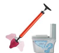 Toilet Plunger for Toilets and Drains - Robust Remover for Blockages | Pump for Clogged Toilets | For Floor Drain, Sink, Vegetable Basin, Gutter, Dorm, Apartment and