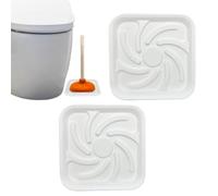 Toilet Plunger Stand with Double Air Dried Light Beam, Cleaning Tool Holder for Bathroom Basin, Quick Drying Base Organizer for Loot and Brushes, Household Toilet Required