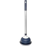 Toilet Plunger Unblocker, Heavy Duty Drain Plunger, Rubber Sink Plungers for Unblocking with Holder for Toilets/Bathroom/Bathtub/Kitchen Sink/Shower Drain (Navy Blue)