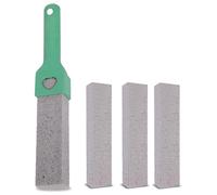Toilet Pumice Cleaning Stone with Extra Handle, Pumice Stone Toilet Bowl Cleaner & Replaceable Design, 1 Cleaning Handle, 3 Cleaning Stones Refills for Kitchen Bath Swimming Pool Household Cleaning