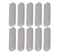 Toilet Pumice Stone - Non-Scratch Cleaning Block, Grime Remover Tool | 10-Pack Stain Eraser For Sink Tub Metal Grate Glass Stove Kitchen Tile Grout Bathtub Pool Seam Hard Water Spot Scrubber