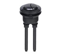Toilet Push Button 38mm Thread Diameter Dual Push Flushing Button Toilet Water Tank Button Replacement Accessories for Bathroom Toilet Water Tank Repair (Colour:Black)