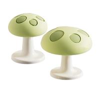 Toilet Push Button - 4.92x3.74x1.97 Inches Silicone Cute Mushroom Press Tool | 2pieces PC Toilet Tank Button Aid for Bathroom Home Improvement Renovation Project
