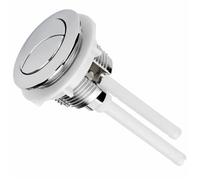 Toilet Push Button Flush Replacement, Toilet Flusher Replacement Kit 4 Pcs 38mm Universal Round Dual Flush Button Seat