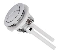 Toilet Push Button Flush Replacement, Universal Dual Push Button Toilet Flush System 38/48/58mm Double Crescent Shape 2 Rods(58mm)