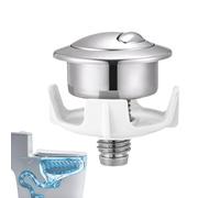 Toilet Push Button, Flushing Replacement, Flush Button Set, Easy Installation Parts, Bathroom Fixture for Homeowner, Renter, Plumber, Apartment, Residential, 1.89x2.13 inches