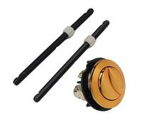 Toilet Push Button Gold 58mm, Flush Valve Dual Flush for Water Tanks Double-Bath Toilets Home Tool Parts
