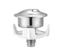 Toilet Push Button - High-Performance Toilet Push Button Flush Replacement | Two Flushing Options Flusher Replacement | Tank Parts Easy Maintenance Plumbing Repair for Apartments, Homes and Shops