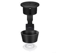 Toilet Push Button Kit, Dual Flush Replacement, for 20mm 40mm Cistern Lid, Brushed Gold Chrome Black Rose Gold Finish Water Saving Bathroom Repair(Black)