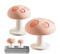 Toilet Push Button - Mushroom Silicone Press Aid | 2 Piece Cute Toilet Tank Button, Flush Replacement Tool for Bathroom Home Improvement, Renovation Project and Washroom