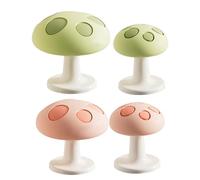 Toilet Push Button | Silicone Cute Mushroom Press Tool | 2pieces Toilet Tank Button Aid | for Bathroom Home Improvement Renovation Project