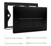 Toilet Push Plate Actuator Plate Toilet 2 Flush Replacement Plate Compatible with Geberit Sigma01/20/21/30 UP300/320 Replacement Plate 115.770.11.5, Black (Black)