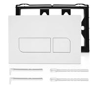 Toilet Push Plate Compatible with Geberit Sigma 01 20 21 30 40 50 UP300/320, Double Flush Actuator Plates Toilet Square Cistern Replacement Parts Push Plate with Flush Lever Set and Installation Frame