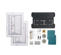 Toilet Push Plate for TECE - Actuator Plate with 2 Flush Flush, Start Stop Button, Flush Installation, Actuator Plate with Magnetic Attachment