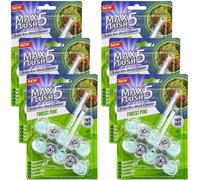 Toilet Rim Block Cleaner Twin Pack Anti Limescale Foaming Action Dirt Protection Tropical Blossom Lasts 4 Weeks