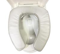 Toilet Riser - Ergonomic Padded Seat Lift | Height Adjustable Toilet Assist Device, Comfortable High Density Sponge Cushion for Elderly Disabled Pregnant Home Travel Hospital Bathroom RV R