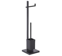 Toilet Roll and Brush Holder ULAPES Metal Black