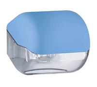 Toilet Roll Holder, 5 Colour Options (White, Black, Blue, Green or Orange), Commercial Wall Mounted Toilet Paper Dispenser, Certified Italian Quality (Blue)