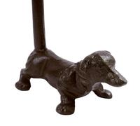 Toilet Roll Holder, Dachshund Retro Toilet Roll Holder, Standing Iron Dog form Kitchen Towel Holder, 5.7 * 2.9 * 12.2inch, for Bathroom Kitchen