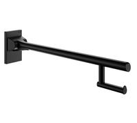 Toilet Roll Holder Delabie Be-Line® for handrail, with roller 148x104mm Black Matt 511965BK