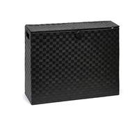 Toilet Roll Holder Free Standing Bathroom Multipurpose Storage Unit Polypropylene Woven on Metal frame, Ideal Addition to Bathroom or Toilets by Arpan (Black)