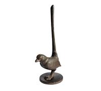 Toilet Roll Holder Free Standing Cast Iron Animal Toilet Paper Roll Holder Novelty Kitchen Bathroom Roll Dispenser Stand Decoration Gift (Bird)