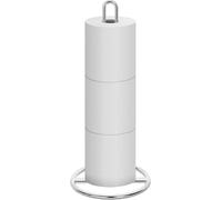 Toilet Roll Holder Free Standing Metal Storage Stand Paper Storage Rack Silver