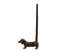 Toilet Roll Holder,Free Standing Toilet Roll Holder,5.7 * 2.9 * 12.2inch Iron Dog Paper Holder Uses The Flip Sand Casting Process,loo Roll Holder Ideal For Apartments, Hotel Use