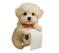 Toilet Roll Holder - Funny Animal Pattern Paper Towel Holder | Decorative Dog Shaped Holder for Small Spaces, Kitchen Counter