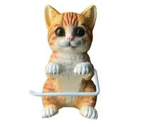 Toilet Roll Holder, Multi-Room Compatibility, 22x16x12cm, Cat Toilet Paper Roll Holder, Wall Mounted Funny 3D Tissue Paper Rack, Space Efficient Design, For Bathroom, Kitchen And Counter