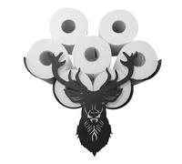 Toilet Roll Holder, Owl/Frog/Deer Toilet Paper Storage, Novelty Animal Shape Toilet Roll Storage, Funny Metal Toilet Roll Holder Fre-e Standing, Decorative Loo Roll H-older, Holds up to 8 Rolls