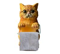 Toilet Roll Holder - Resin Cat Shaped Organizer, Funny Toilet Roll Holder for Bathroom, Kitchen, Bedroom, Office, Dormitory, Hotel, Farm, Cat Lovers