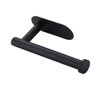 Toilet Roll Holder Self Adhesive Black -Toilet Paper Holder Stainless Steel,No Drilling Required, Strong Adhesiveness and Waterproof. by BIIYOOVE