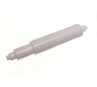 TOILET ROLL HOLDER SPARE WHITE PLASTIC SPRUNG ROLLER