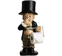Toilet Roll Holder, Spoof Toilet Butler Resin Nose Pinch Ornament Roll Resin Ornament Toilet Paper Holder for Bathroom Kitchen Bathroom