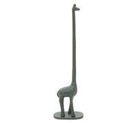 Premier Houseware Grey Toilet Roll Holder For Bathroom/Giraffe Figurine Toilet Paper Holder/Stylish Free Standing Toilet Roll Holder 12 x 8 x 45