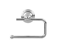 Toilet Roll Holder Tissue Paper Wall Mounted Bathroom or Cloakroom Accessory in Chrome without Cover