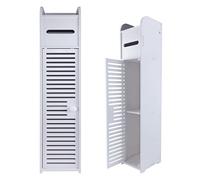 Toilet Roll Holder, Toilet Paper Holder Storage Cupboard Restroom Cabinet,Toilet Paper Holder Bathroom Furniture Cabinets for Small Space