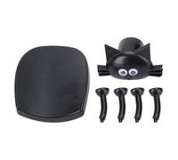 Toilet Roll Holder Toilet Paper Holder Toilet Paper Holder Stand Creative Cat Shape Decorative Toilet Roll Stand for Bathroom ABS Material Black 2PCS