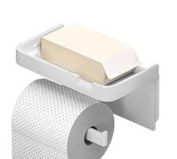 Toilet Roll Holder - Toilet Tissue Storage, Multifunctional Wall Shelf, Toilet Tissue Dispenser with Phone Shelf, Durable Organiser Stand for Watches, Keys, Household Bathroom, Saver-Saving V