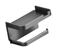 Toilet Roll Holder - Toilet Tissue Storage, Multifunctional Wall Shelf, Toilet Tissue Dispenser with Phone Shelf, Durable Organiser Stand for Watches, Keys, Household Bathroom, Saver-Saving V
