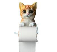 Toilet Roll Holder,Wall Mount Cat Home Decor,Animal Toilet Paper Holder Wall Mount | for Bathroom Kitchen Counter Office Apartment Dorm Hotel Farmhouse Restaurant Cat Lovers