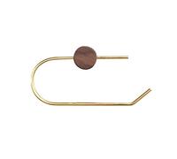 Toilet Roll Holder Wall Mounted Loo, Tissue,Punch-free bathroom brass solid wood wall-mounted napkin golden paper Beautiful appearance(Color:Red) (Color : Red)(Wh