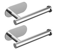 Toilet Roll Holder Wall Mounted - Self Adhesive,304 Stainless Steel Wall Mounted Toilet Paper Holder,Waterproof & Rust Resistant for Bathroom, Washroom, Toilet, Kitchen(Silver-2)