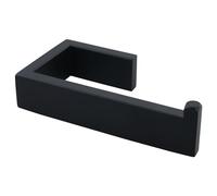 Toilet Roll Holder Wall Mounted SUS304 Stainless Steel Toilet Paper Holder for Bathroom Kitchen, Kitchen Roll Holder Wall Mounted, Matte Black Square Design