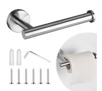 Toilet Roll Holder Wall Mounted,Toilet Paper Holder Self Adhesive No Drilling Stainless Steel Rust Resistant for Bathroom and Kitchen,Strong Adhesiveness and Waterproof(Polished,Silver)
