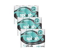 'Toilet Roll' Soft & Quilted Eco-Friendly, Original White 36 Rolls Splesh White One Size